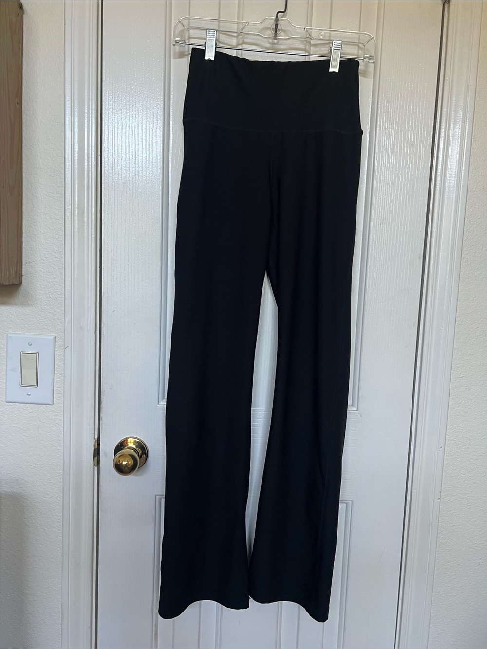 Reebok Black High-Rise Wide-Leg Active Pants